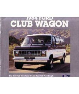 1984 Ford Econoline Club Wagon Sales Brochure Literature Book Piece Specs Automotive
