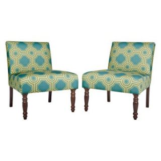 angelo:HOME Bradstreet Chair Set   Shoreline Tile Aqua Blue   Accent Chairs