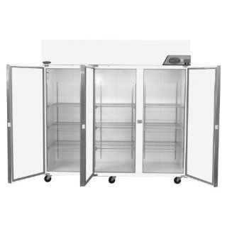Nor Lake Scientific NSSF803WWW/0 Galvanized Steel Painted White Select Freezer with 3 Solid Doors, 115V, 60Hz, 80 cu ft Capacity, 82 1/2" W x 79 5/8" H x 34 7/8" D,  10 to  25 Degree C: Science Lab Cryogenic Freezers: Industrial & Scient