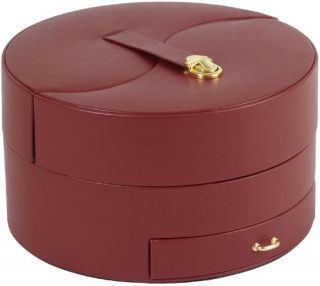 Wolf Designs Heritage Chelsea Scarlet Jewelry Case   8W x 4.5H in.   Womens Jewelry Boxes