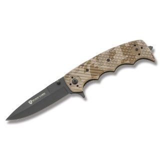 Browning Knives 805 Black Label Stone Cold Linerlock Knife with Brown Digital Camo Finish Textured G 10 Handles : Folding Camping Knives : Sports & Outdoors