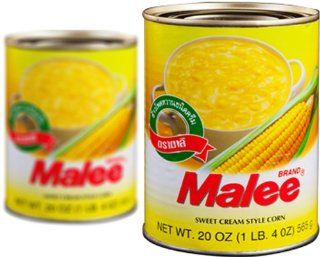 Malee Sweet Cream Style Corn   20 Ounces (Buy 1 Get 1 Free)by Iya h! Stroe Only !!! : Fruit Juices : Grocery & Gourmet Food