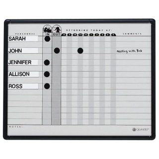 QRT783G   Quartet Magnetic Employee In/Out Board : Dry Erase Boards : Office Products