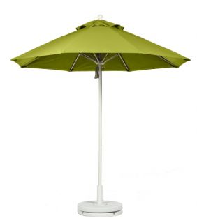 Frankford 11 ft. Fiberglass Market Umbrella with White Pole   Patio Umbrellas