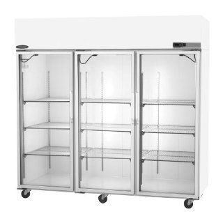 Nor Lake Scientific NSSP806WWG/5 Select Stainless Steel Painted White Pass Thru Laboratory and Pharmacy Refrigerator with 3 Glass and 3 Solid Doors, 230V, 50Hz, 85 cu ft Capacity, 82 1/2" W x 79 5/8" H x 35 7/8" D, 2 to 10 Degree C: Science 