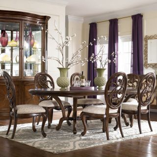 American Drew Jessica McClintock Couture 7 pc. Dining Table Set with Splat Back Chairs   Dining Table Sets