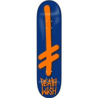 Deathwish Gang Logo Skateboard Deck Navy/Orange, 7.785 : Skateboarding Equipment : Sports & Outdoors