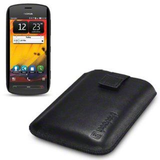 Nokia 808 Pureview Genuine Leather Pocket Case / Pouch / Cover By Shocksock: Cell Phones & Accessories