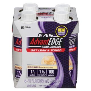 EAS AdvantEDGE Carb Control French Vanilla Protein Shake   4 pack (11oz each)