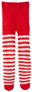 Jefferies Socks Baby Girls Infant Stripe Tights, Red/White, 18 24 Months: Infant And Toddler Tights: Clothing