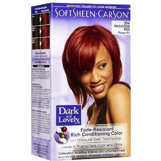 Softsheen Carson Dark and Lovely Permanent Hair Colors, Vivacious Red : Chemical Hair Dyes : Beauty