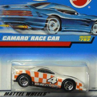 Mattel Hot Wheels 1998 164 Scale Orange & White Camaro Race Car Die Cast Car Collector #792 Toys & Games
