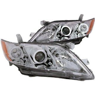 Anzo USA 121180 Toyota Camry Projector with Halo/Chrome Clear with Amber Reflectors Headlight Assembly   (Sold in Pairs): Automotive