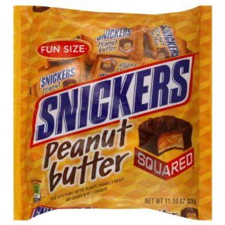 SNICKERS PEANUT BUTTER CANDY SQUARED 11 OZ : Chocolate And Candy Assortments : Grocery & Gourmet Food