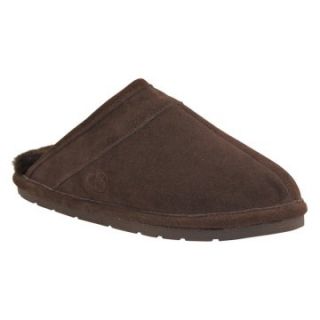 Lamo Mens Scuff Slippers   Chocolate Suede   Mens Slippers