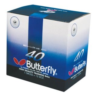 Butterfly 144 Ct. Training Table Tennis Balls   Table Tennis Equipment