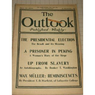 Nov.10, 1900 The Outlook Magazine   Booker T. Washington "Up From Slavery"   Boxer Rebellion   Paris Exposition: Booker T. Washington: Books