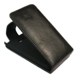 Pouch Leather Flip Case Cover for Nokia Lumia 820 Black: Cell Phones & Accessories