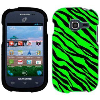 Samsung Galaxy Centura Green Black Zebra Print Phone Case Cover: Cell Phones & Accessories