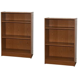 Premier 3 Shelf Bookcase   Set of 2   Bookcases