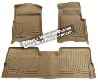 Husky Liners Custom Fit Front and Second Seat Floor Liner Set for Select Ford Mustang Models (Tan) Automotive