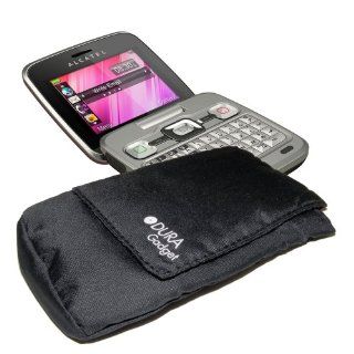 Padded Mobile Phone Sleeve With Pocket & Belt Loop For Alcatel Pop S7, Alcatel OT 808, Alcatel One Touch 6010, Alcatel One Touch 20 05, One Touch 20 10 & Pantech Burst (AT&T) By DURAGADGET Electronics