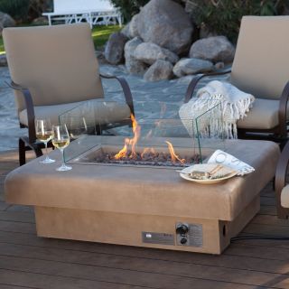 Palazetto 48 in. Gas Fire Table   Sand   Fire Pits