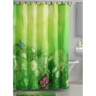 Victoria Classics Butterfly Meadow Shower Curtain   Shower Curtains