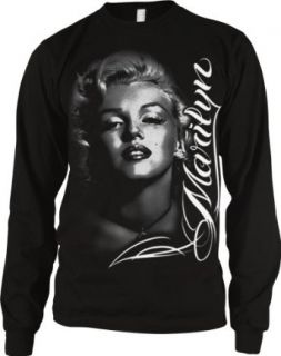 Marilyn Monroe Long Sleeve Shirt, Marilyn Monroe and Signature: Novelty Athletic Sweatshirts: Clothing
