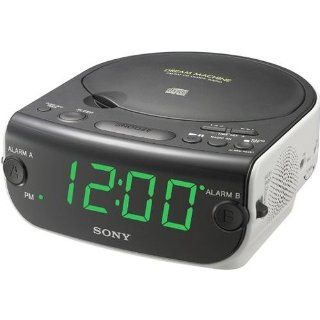 Sony ICF CD814 AM/FM Stereo Clock Radio with CD Player, White (Discontinued by Manufacturer): Electronics