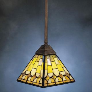 Kichler Art Glass Creations Mini Pendant  13.75L in. Bronze   Tiffany Ceiling Lighting