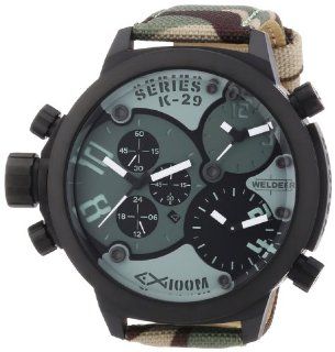 Welder Unisex 8004 K29 Oversize Three Time Zone Chronograph Watch: Watches