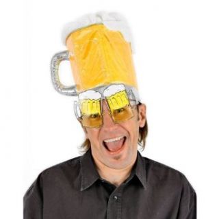 Beer Mug Yellow Hat Costume Accessory: Clothing