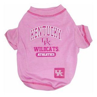 NCAA Kentucky Wildcats dog pet PINK tee shirt SM 8 15lbs : Pet Supplies
