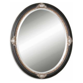 Imperial Oval Black Crackle Wall Mirror   27W x 33H in.   Wall Mirrors