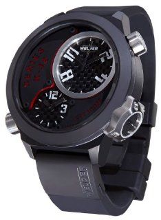 Welder by U Boat K32 Oversize Triple Time Zone Black Ion Plated Steel Mens Watch K32 9201: Watches