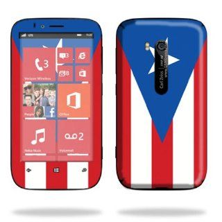 MightySkins Protective Skin Decal Cover for Nokia Lumia 822 Cell Phone T Mobile Sticker Skins PuertoRican Flag: Cell Phones & Accessories