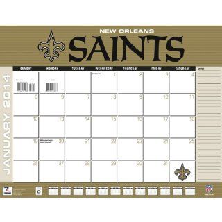 Turner   Perfect Timing 2014 New Orleans Saints Desk Calendar, 22 x 17 Inches (8061357) : Office Desk Pad Calendars : Office Products