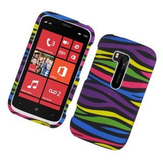 Nokia Lumia 822 Black Rainbow Zebra Stripe Cover Case: Cell Phones & Accessories