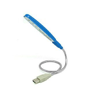 7 LED Flexible Blue USB Notebook Laptop Reading Lamp Light: Computers & Accessories