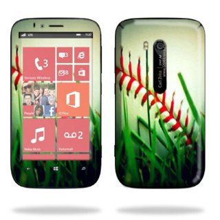 MightySkins Protective Skin Decal Cover for Nokia Lumia 822 Cell Phone T Mobile Sticker Skins Softball: Cell Phones & Accessories