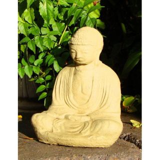 Vintage Meditating Buddha Garden Statue   Small   Garden Statues