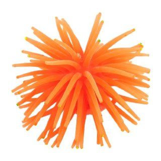 Orange Soft Silicone Sea Urchin Ornament 3" for Aquarium Fish Tank : Aquarium Decor Ornaments : Pet Supplies