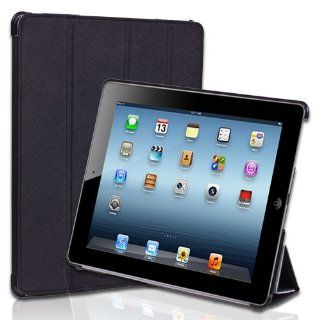 CE Compass Slim Fold Magnetic Smart Cover Case Stand For Apple iPad 4 3 2 (Black): Computers & Accessories