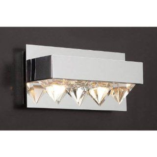 PLC Lighting 18162 PC Polished Chrome Crysto Contemporary / Modern Two Light Bathroom Vanity Light Fixture from the Crysto Collection PLC 18162   Track Lighting Kits