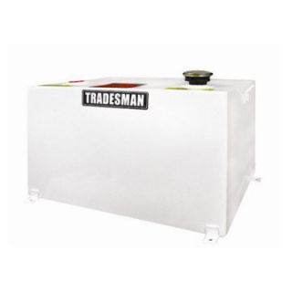 Tradesman 55 Gallon Steel Rectangular Storage Tank   White   Truck Tool Boxes