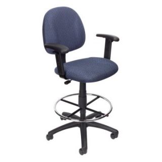 Boss B1616 Drafting Stool with Footring and Adjustable Arms   Drafting Chairs & Stools