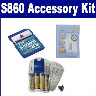 Samsung S860 Digital Camera Accessory Kit includes: SB257 Charger, KSD2GB Memory Card, ZELCKSG Care & Cleaning : Camera & Photo