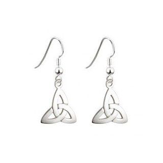 Sterling Silver Trinity Knot Drop Hook Earrings   Delivery from Ireland within 6 9 Days: Jewelry