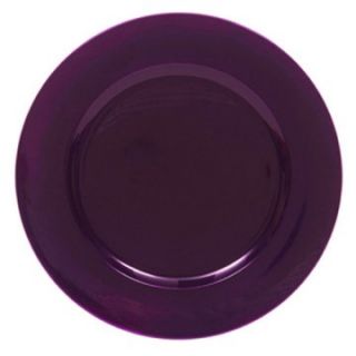 Charge it by Jay Metallic Purple Round Charger Plates   Set of 8   Charger Plates